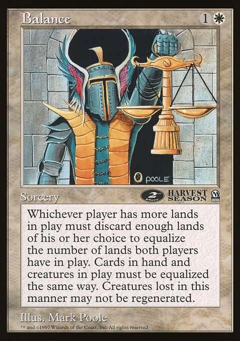 Balance, Oversized League Prizes #17, Magic: The Gathering card