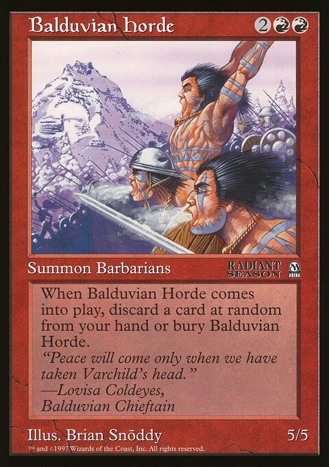 Balduvian Horde, Oversized League Prizes #10, Magic: The Gathering card