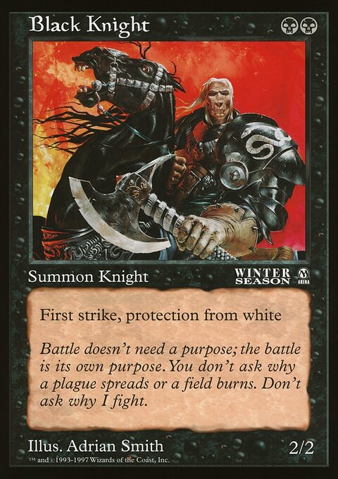 Black Knight, Oversized League Prizes #31, Magic: The Gathering card