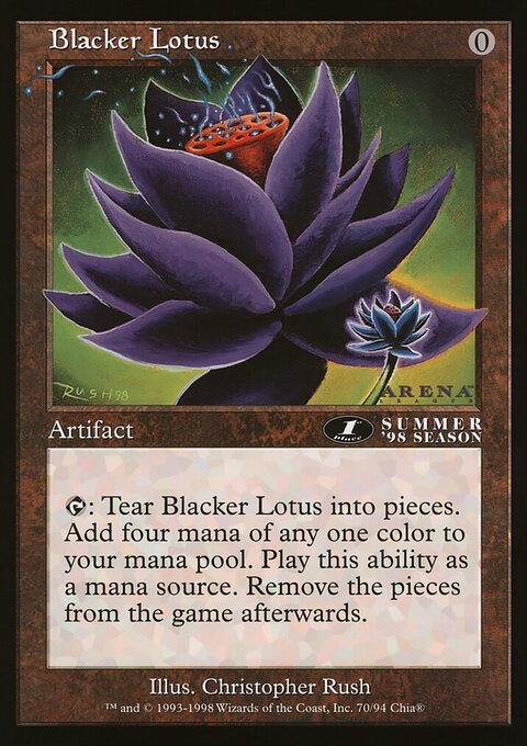 Blacker Lotus, Oversized League Prizes #47, Magic: The Gathering card