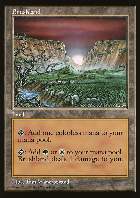 Brushland, Oversized League Prizes #62, Magic: The Gathering card