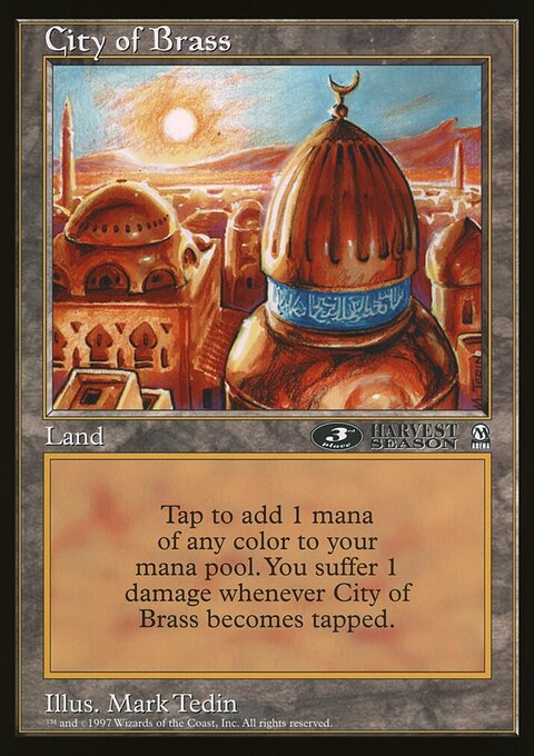 City of Brass, Oversized League Prizes #18, Magic: The Gathering card