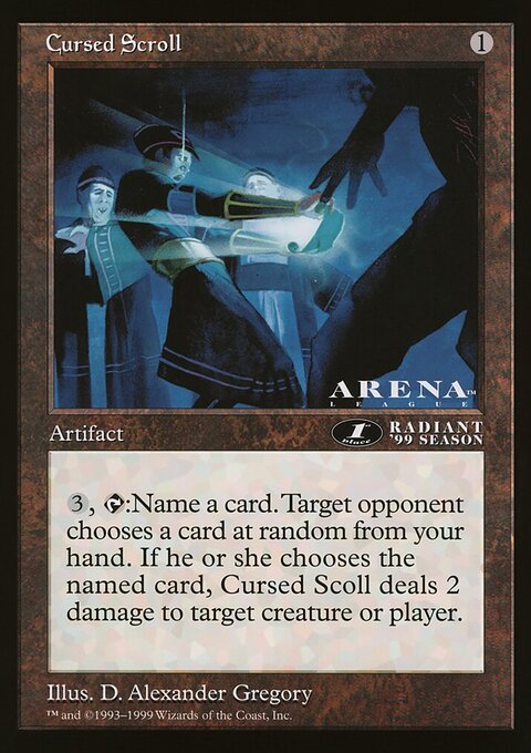 Cursed Scroll, Oversized League Prizes #79, Magic: The Gathering card