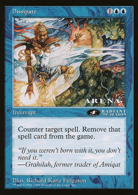 Dissipate, Oversized League Prizes #82, Magic: The Gathering card