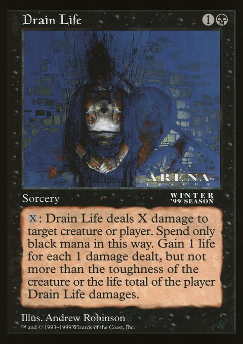 Drain Life, Oversized League Prizes #67, Magic: The Gathering card