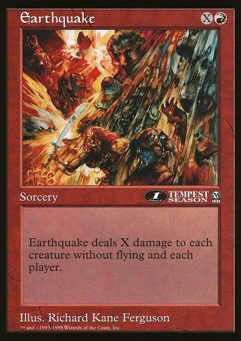 Earthquake, Oversized League Prizes #32, Magic: The Gathering card
