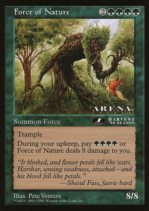 Force of Nature, Oversized League Prizes #52, Magic: The Gathering card