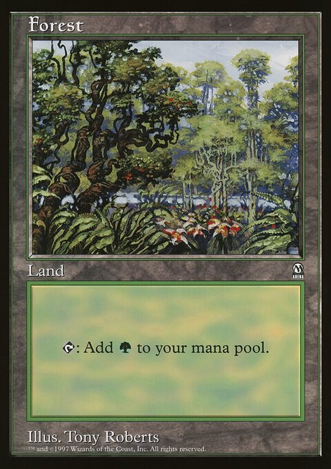 Forest, Oversized League Prizes #5, Magic: The Gathering card