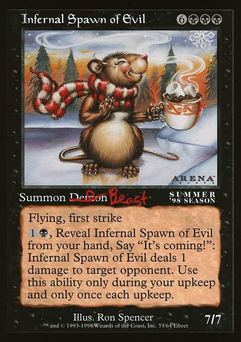 Infernal Spawn of Evil, Oversized League Prizes #51, Magic: The Gathering card