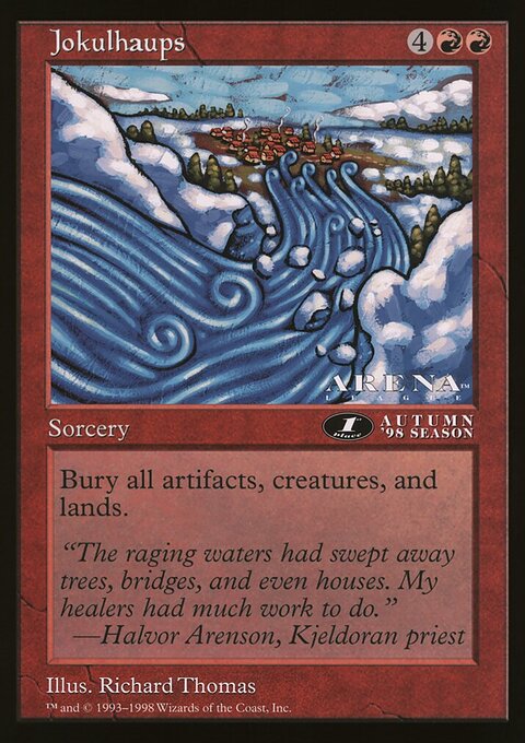 Jokulhaups, Oversized League Prizes #57, Magic: The Gathering card