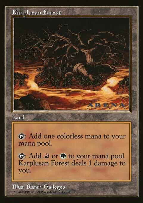 Karplusan Forest, Oversized League Prizes #68, Magic: The Gathering card