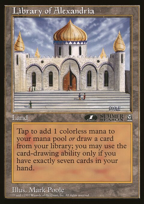 Library of Alexandria, Oversized League Prizes #11, Magic: The Gathering card