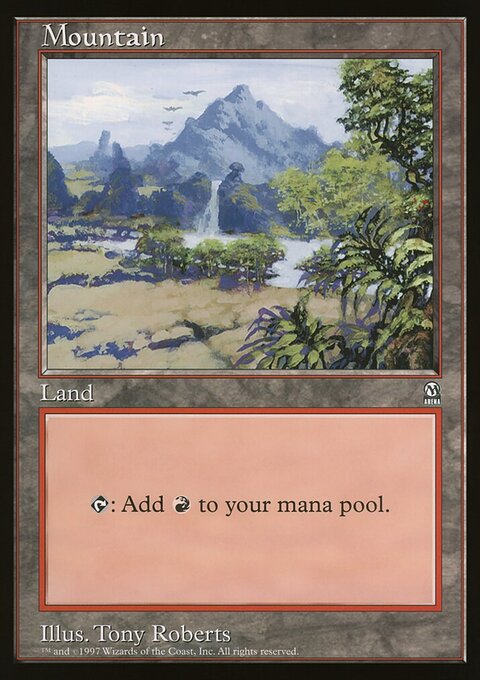 Mountain, Oversized League Prizes #4, Magic: The Gathering card