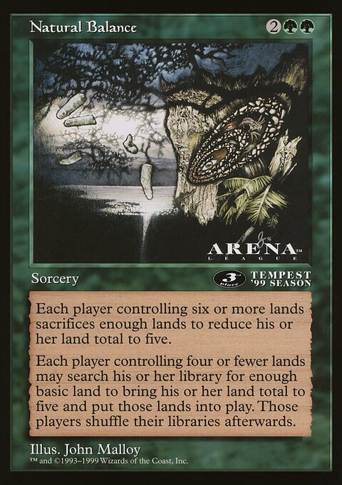 Natural Balance, Oversized League Prizes #71, Magic: The Gathering card
