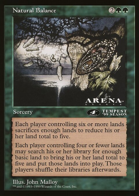 Natural Balance, Oversized League Prizes #72, Magic: The Gathering card