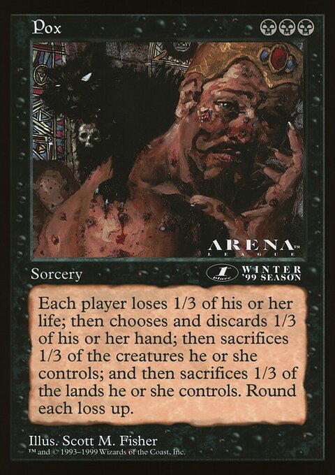 Pox, Oversized League Prizes #63, Magic: The Gathering card