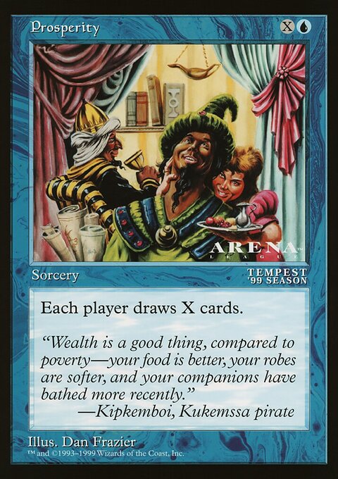 Prosperity, Oversized League Prizes #73, Magic: The Gathering card