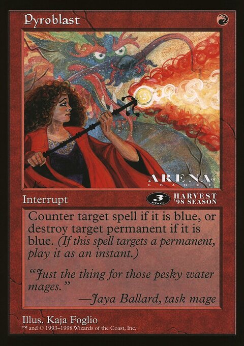 Pyroblast, Oversized League Prizes #54, Magic: The Gathering card