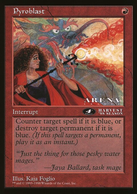 Pyroblast, Oversized League Prizes #55, Magic: The Gathering card