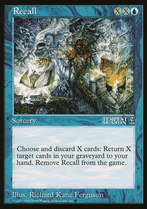 Recall, Oversized League Prizes #36, Magic: The Gathering card