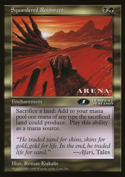 Squandered Resources, Oversized League Prizes #69, Magic: The Gathering card
