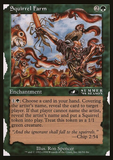 Squirrel Farm, Oversized League Prizes #50, Magic: The Gathering card