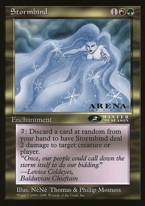 Stormbind, Oversized League Prizes #64, Magic: The Gathering card