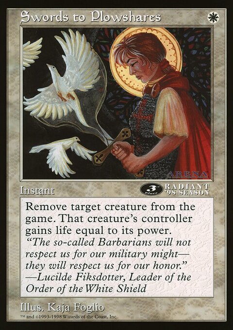 Swords to Plowshares, Oversized League Prizes #44, Magic: The Gathering card