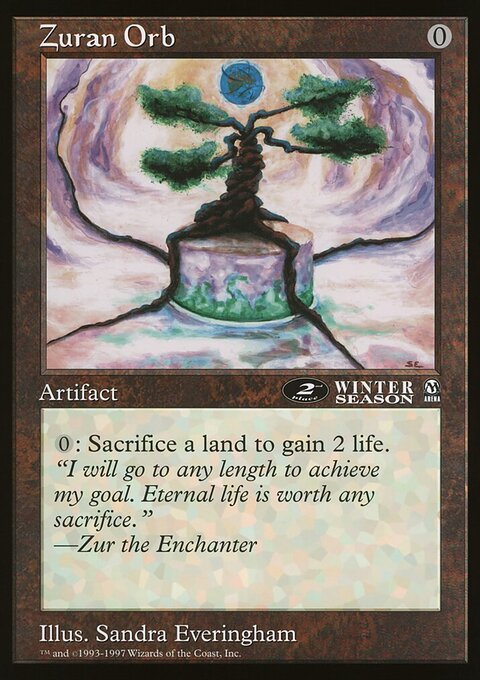 Zuran Orb, Oversized League Prizes #28, Magic: The Gathering card