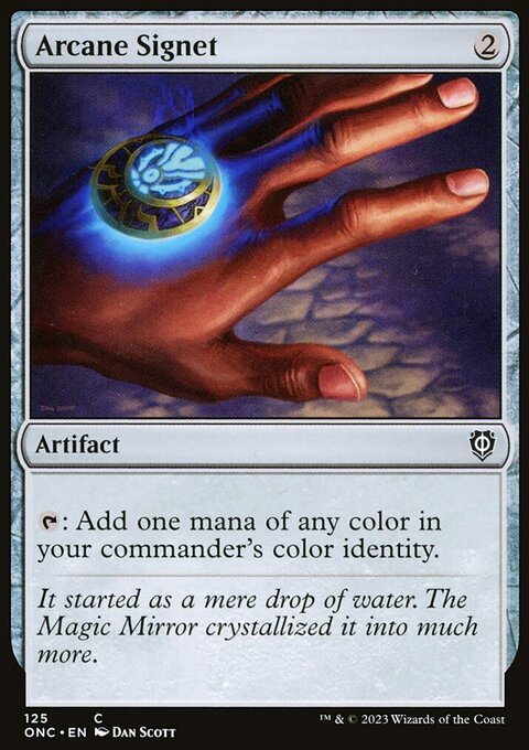 Arcane Signet, Phyrexia: All Will Be One Commander #125, Magic: The Gathering card