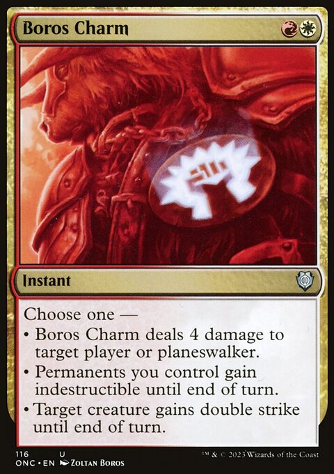 Boros Charm, Phyrexia: All Will Be One Commander #116, Magic: The Gathering card