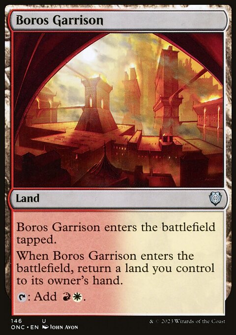 Boros Garrison, Phyrexia: All Will Be One Commander #146, Magic: The Gathering card
