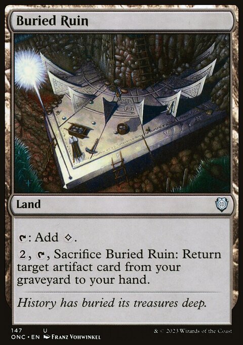 Buried Ruin, Phyrexia: All Will Be One Commander #147, Magic: The Gathering card