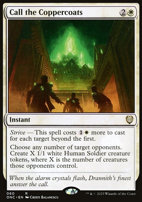 Call the Coppercoats, Phyrexia: All Will Be One Commander #60, Magic: The Gathering card
