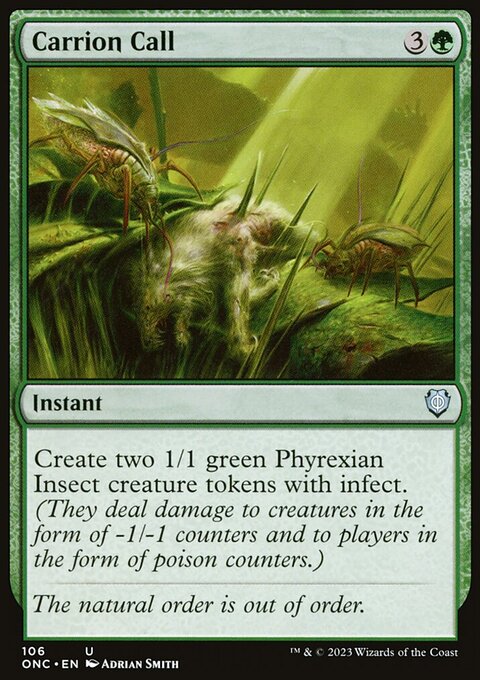 Carrion Call, Phyrexia: All Will Be One Commander #106, Magic: The Gathering card