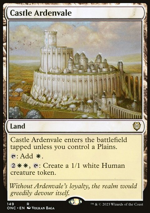 Castle Ardenvale, Phyrexia: All Will Be One Commander #149, Magic: The Gathering card