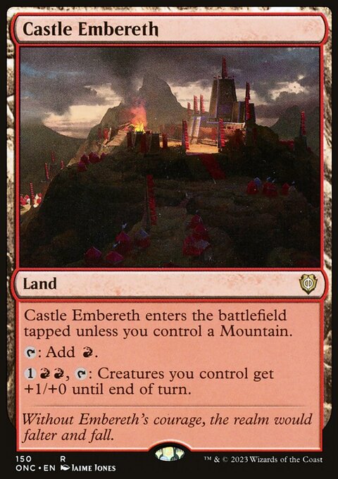 Castle Embereth, Phyrexia: All Will Be One Commander #150, Magic: The Gathering card