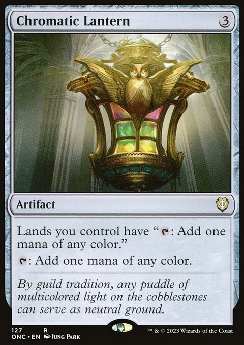 Chromatic Lantern, Phyrexia: All Will Be One Commander #127, Magic: The Gathering card