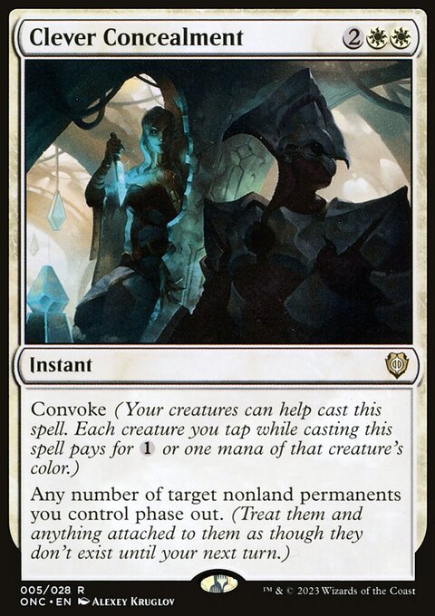 Clever Concealment, Phyrexia: All Will Be One Commander #5, Magic: The Gathering card