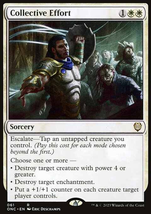 Collective Effort, Phyrexia: All Will Be One Commander #61, Magic: The Gathering card