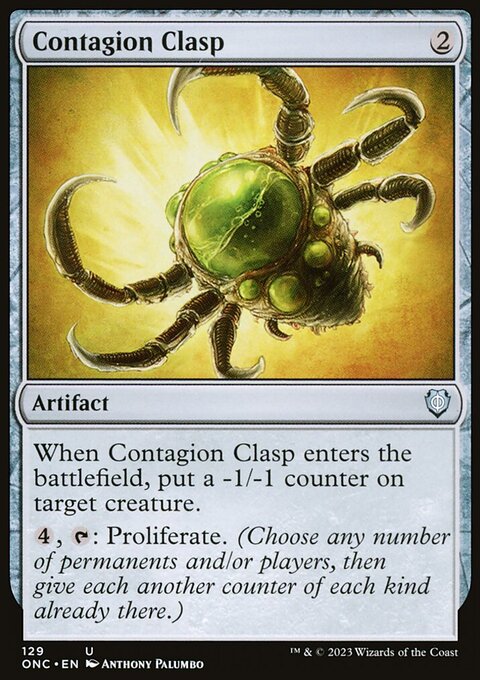 Contagion Clasp, Phyrexia: All Will Be One Commander #129, Magic: The Gathering card