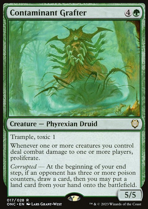 Contaminant Grafter, Phyrexia: All Will Be One Commander #17, Magic: The Gathering card