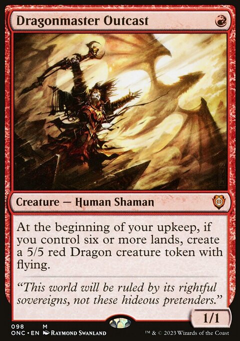 Dragonmaster Outcast, Phyrexia: All Will Be One Commander #98, Magic: The Gathering card