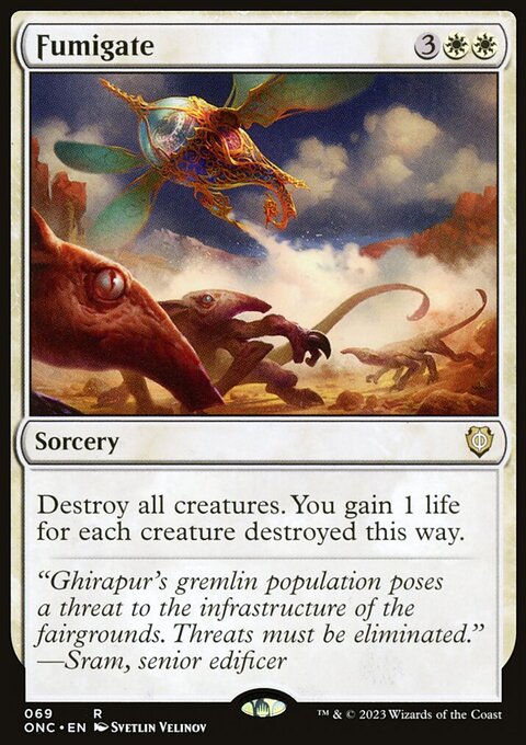 Fumigate, Phyrexia: All Will Be One Commander #69, Magic: The Gathering card
