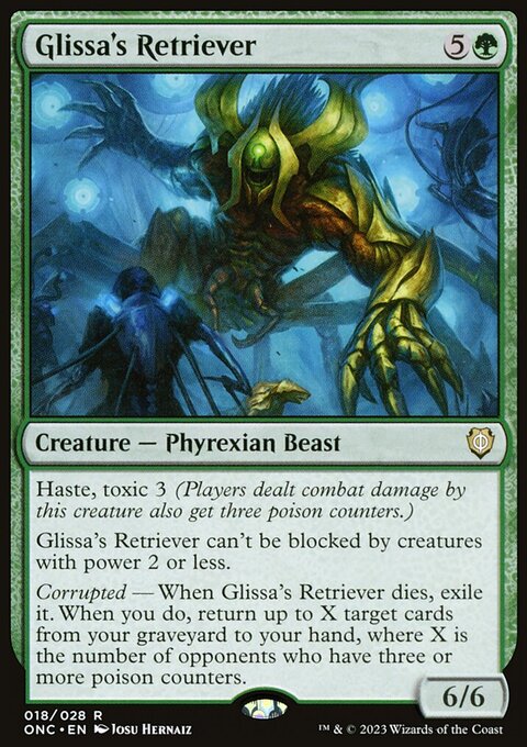 Glissa's Retriever, Phyrexia: All Will Be One Commander #18, Magic: The Gathering card