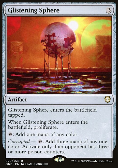 Glistening Sphere, Phyrexia: All Will Be One Commander #20, Magic: The Gathering card