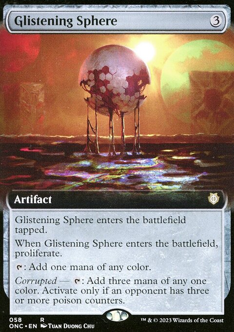 Glistening Sphere, Phyrexia: All Will Be One Commander #58, Magic: The Gathering card