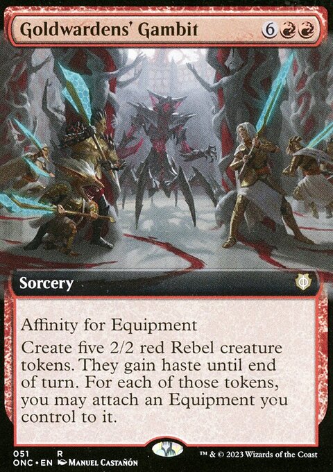 Goldwardens' Gambit, Phyrexia: All Will Be One Commander #51, Magic: The Gathering card