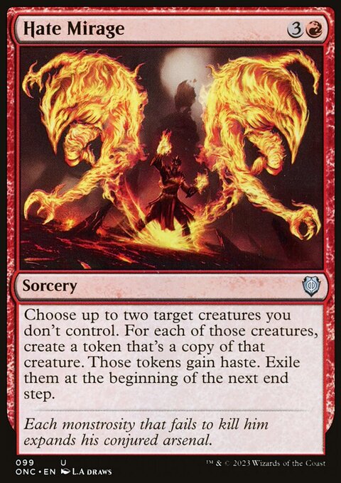 Hate Mirage, Phyrexia: All Will Be One Commander #99, Magic: The Gathering card