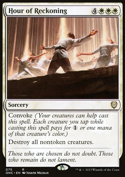 Hour of Reckoning, Phyrexia: All Will Be One Commander #75, Magic: The Gathering card